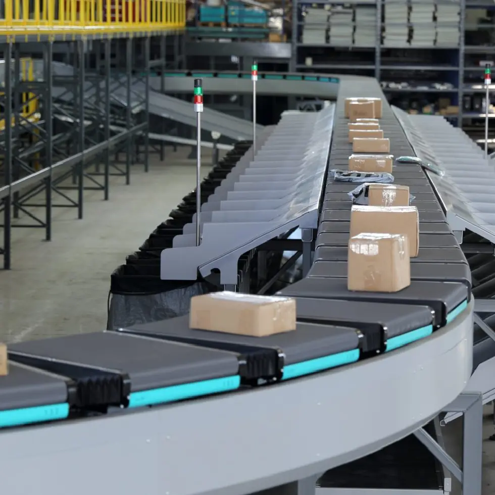 Cross belt sorter